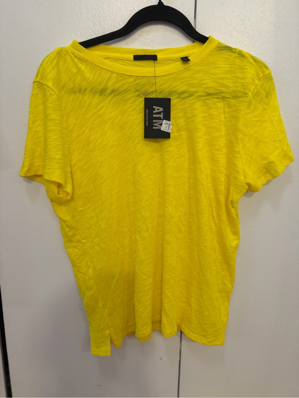 ATM Anthony Thomas Melillo Canary Yellow Short Sleeve Tee